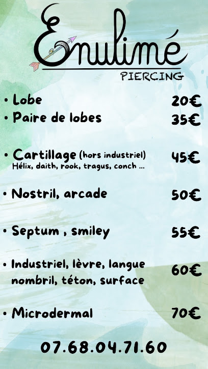 Enulimé Piercing, Tatoueur à Orthez