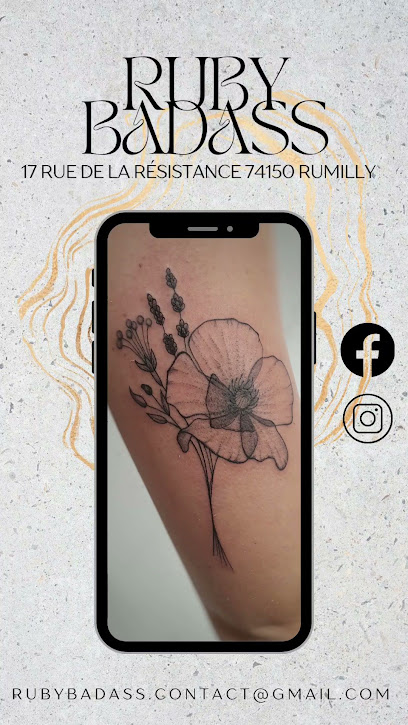 Ruby Badass Tatouage Et Piercing, Tatoueur à Rumilly