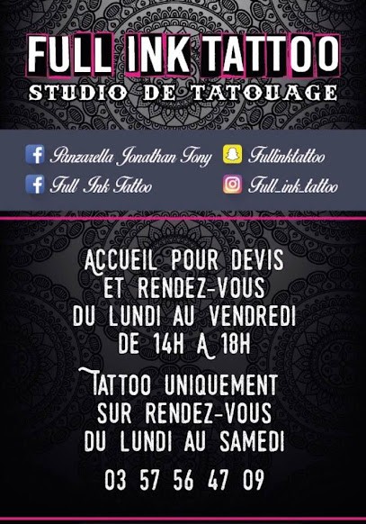FULL INK TATTOO, Tatoueur à Vitry-sur-Orne
